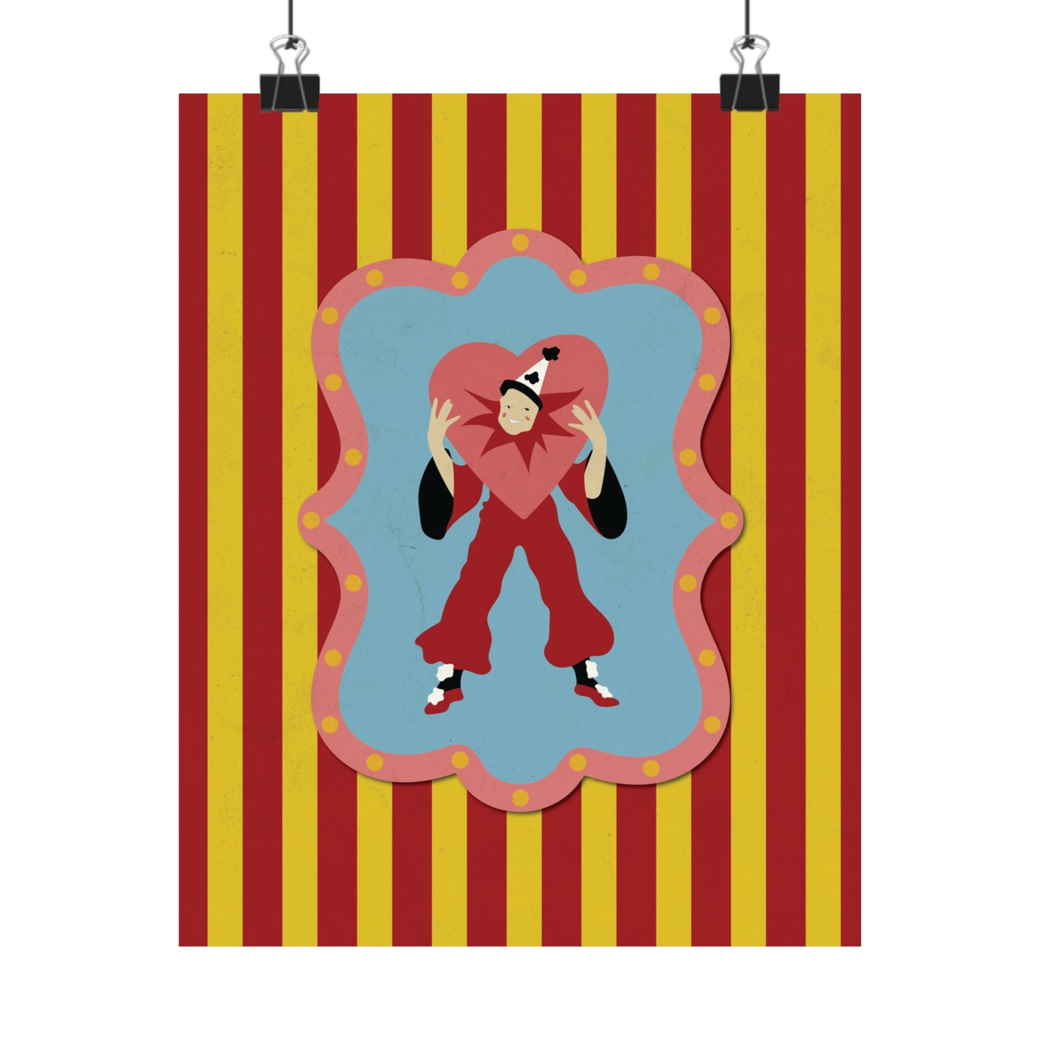 Lonely Lover Circus Design Vertical Poster