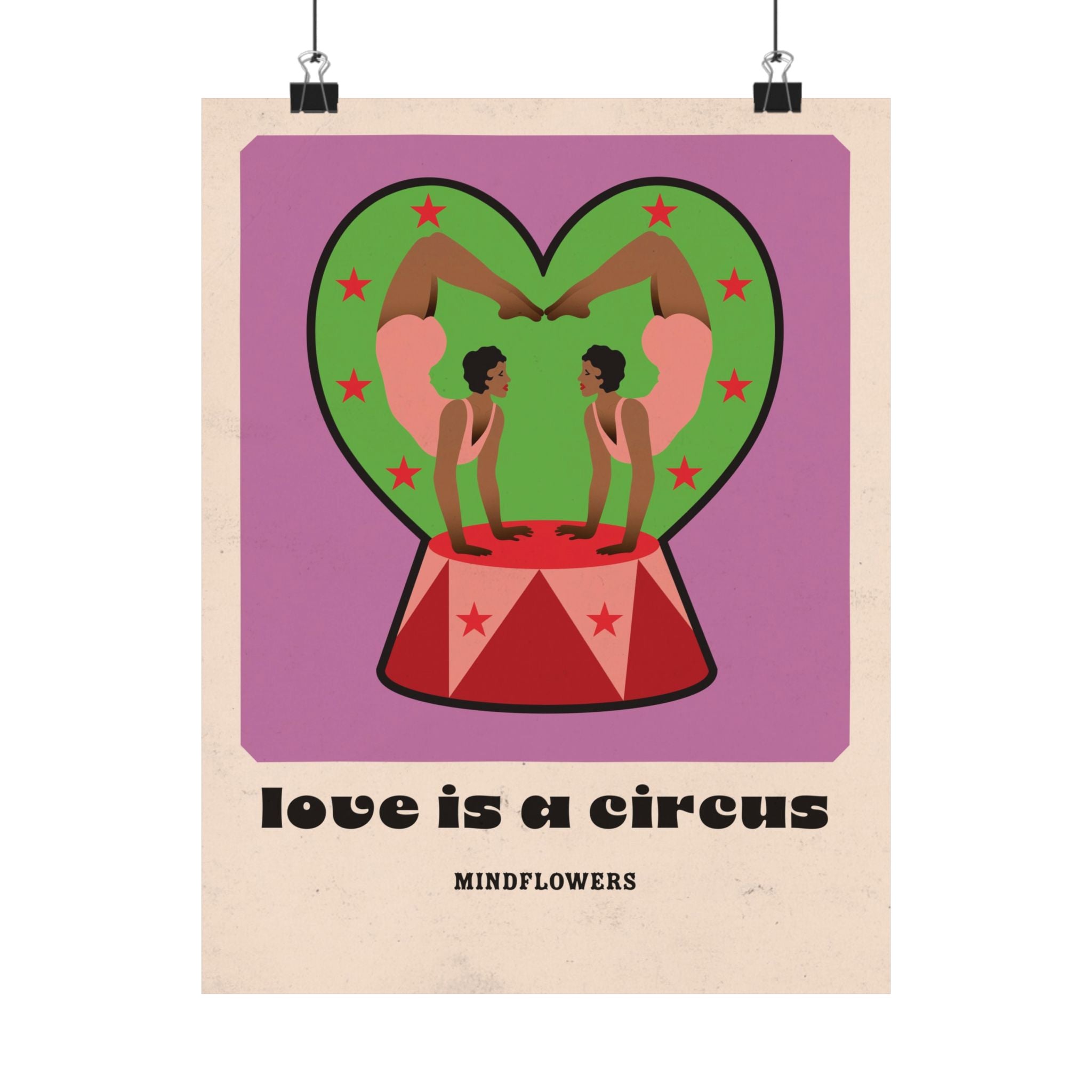 2 Hearts Classic Circus Core Poster
