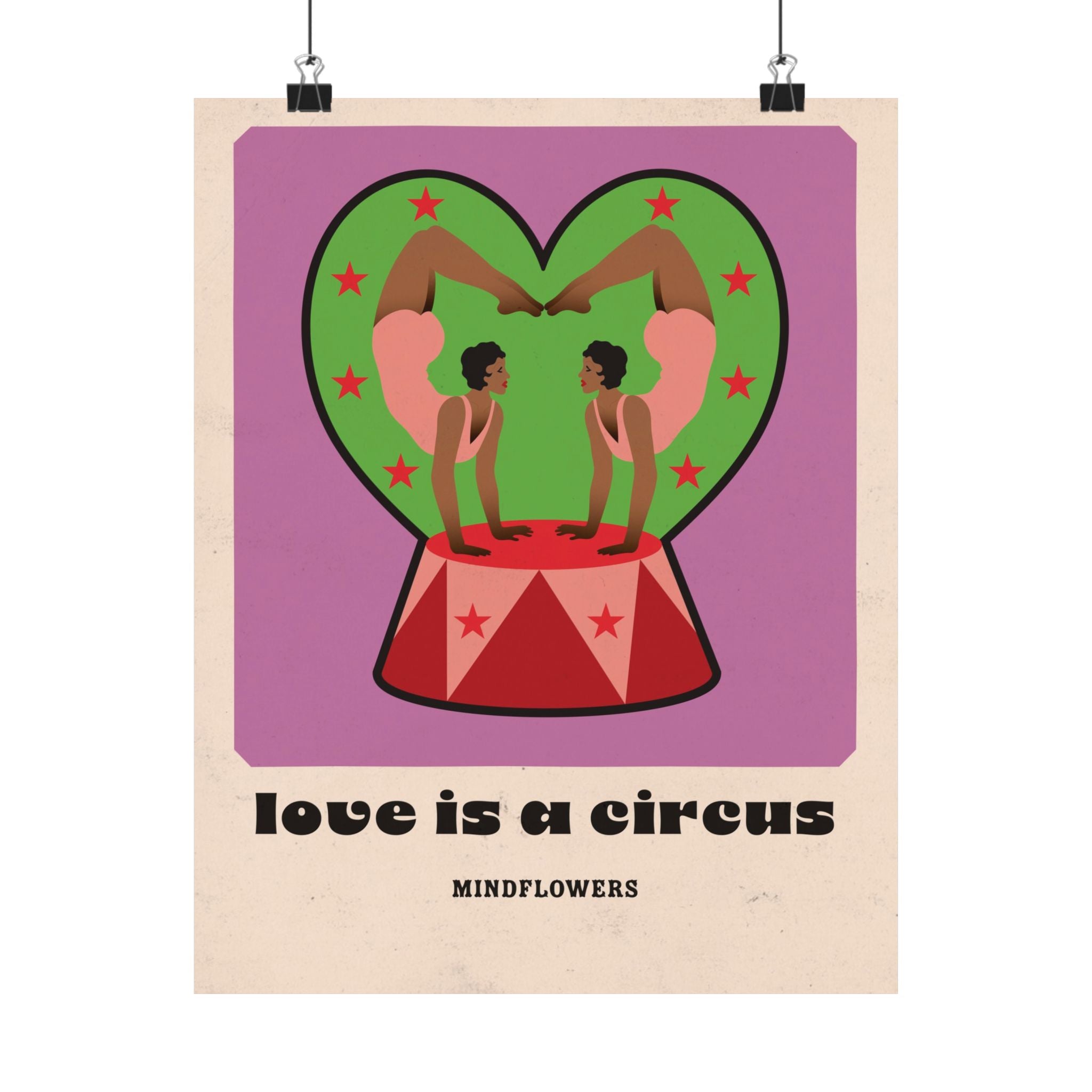 2 Hearts Classic Circus Core Poster