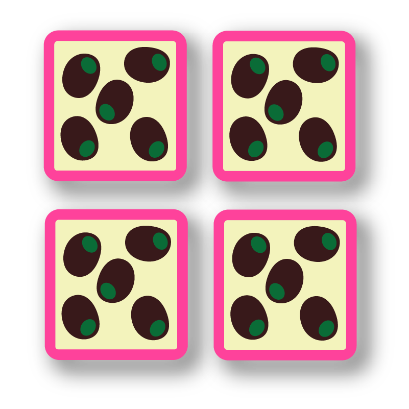 Olive Plate Coasters