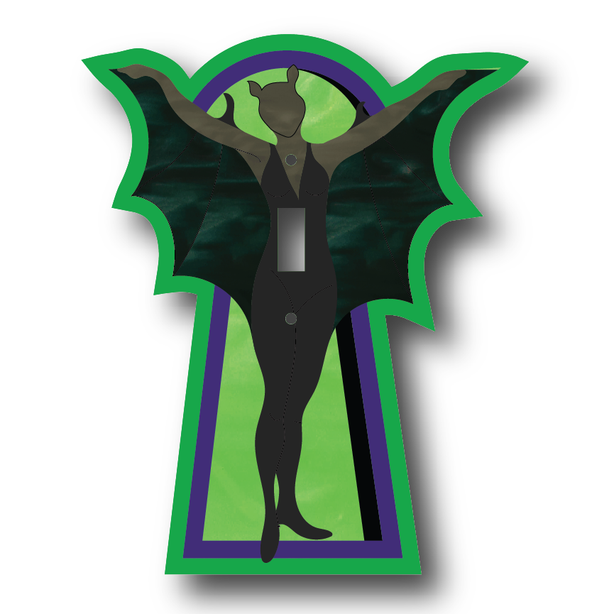 Winged Woman Light Switch Cover