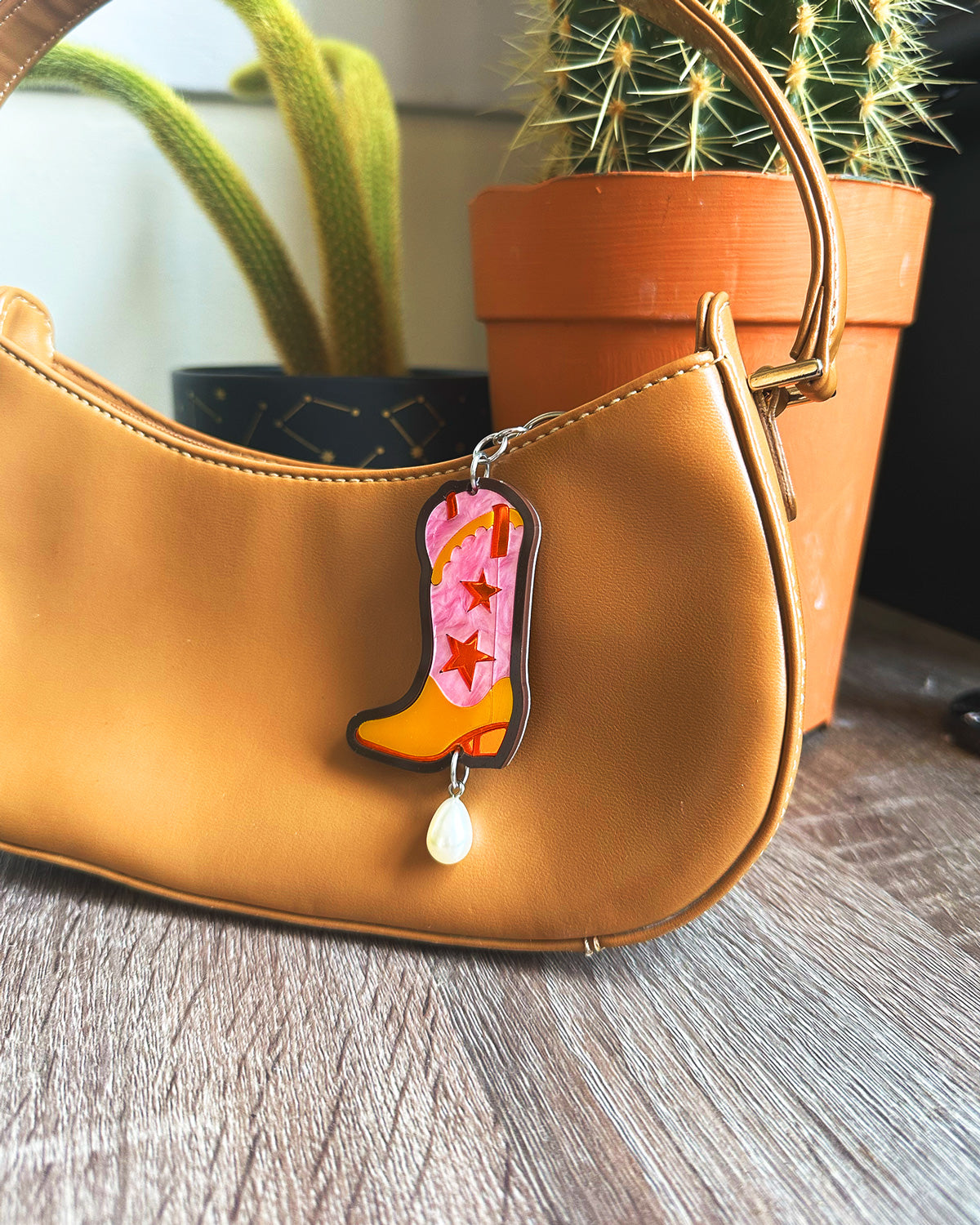 Cowboy Boot Bag Charm