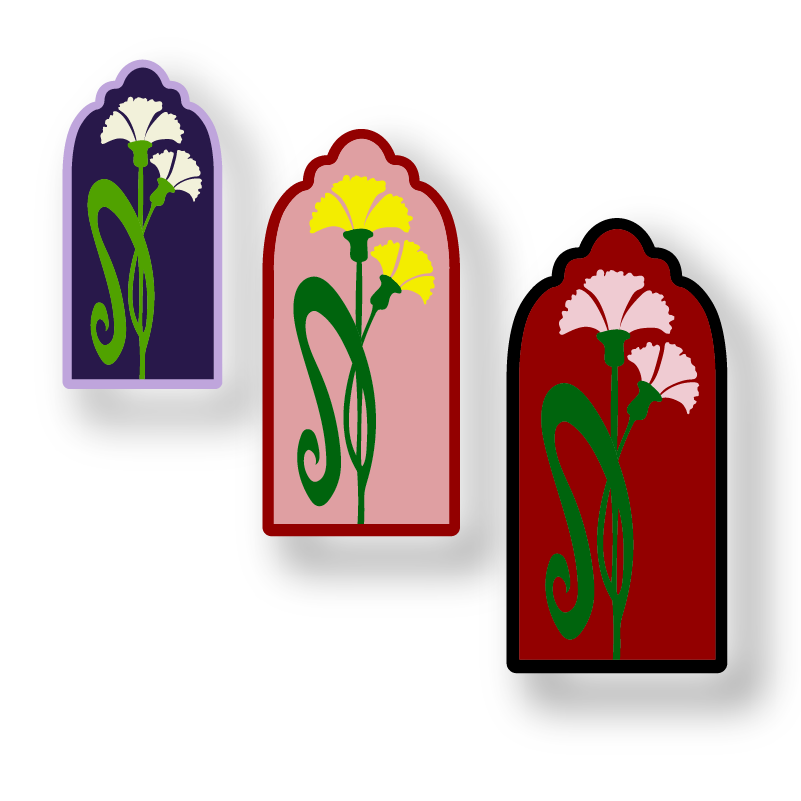 The Carnation Wall Art and Mirror