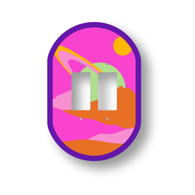 Cosmic Dune Light Switch Cover
