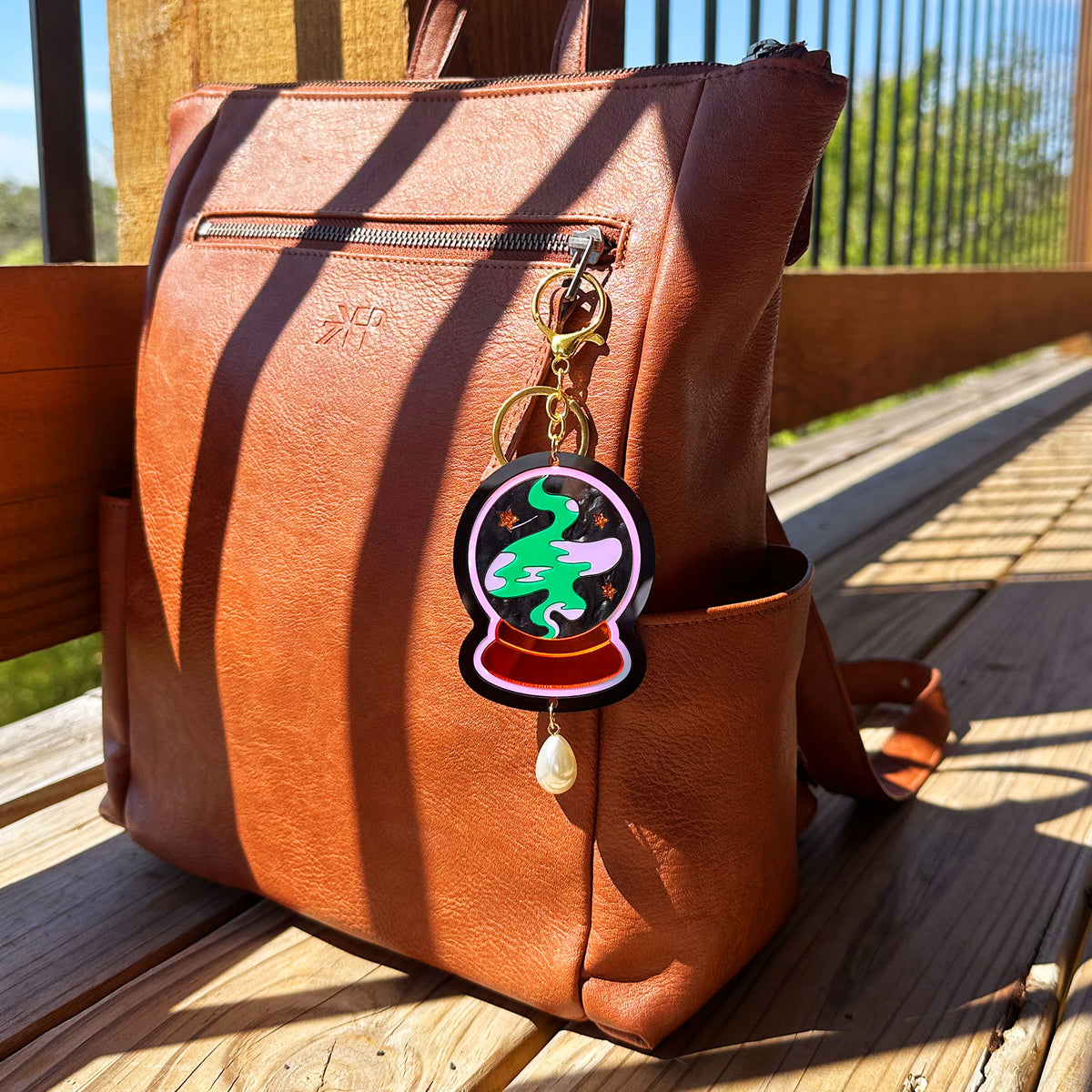 Crystal Ball Bag Charm