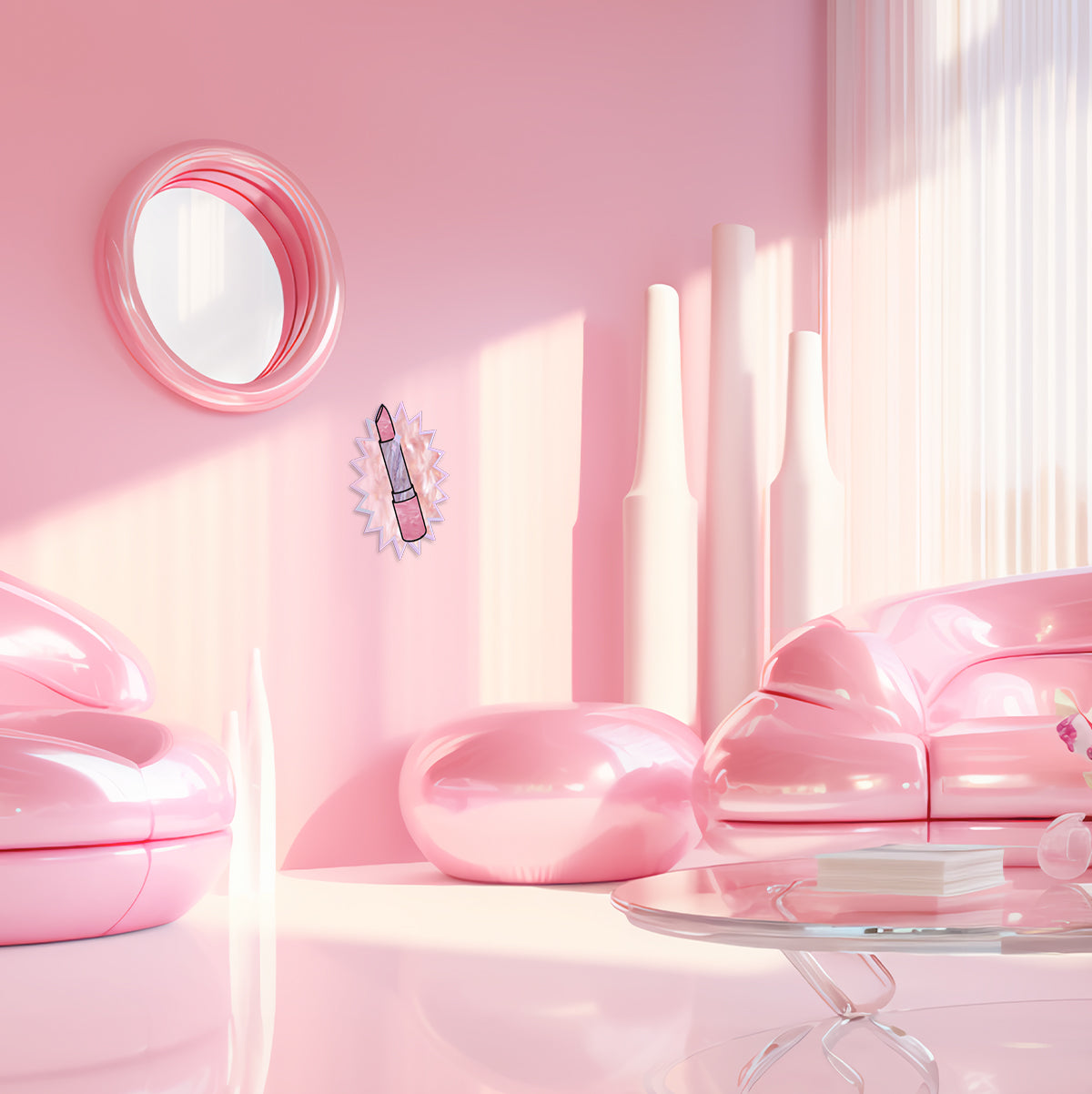 Glam Lipstick Wall Art