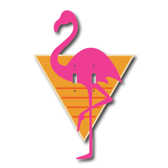 Flamingo Haven Light Switch Cover