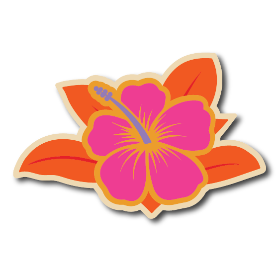 Hibiscus Flower Wall Art
