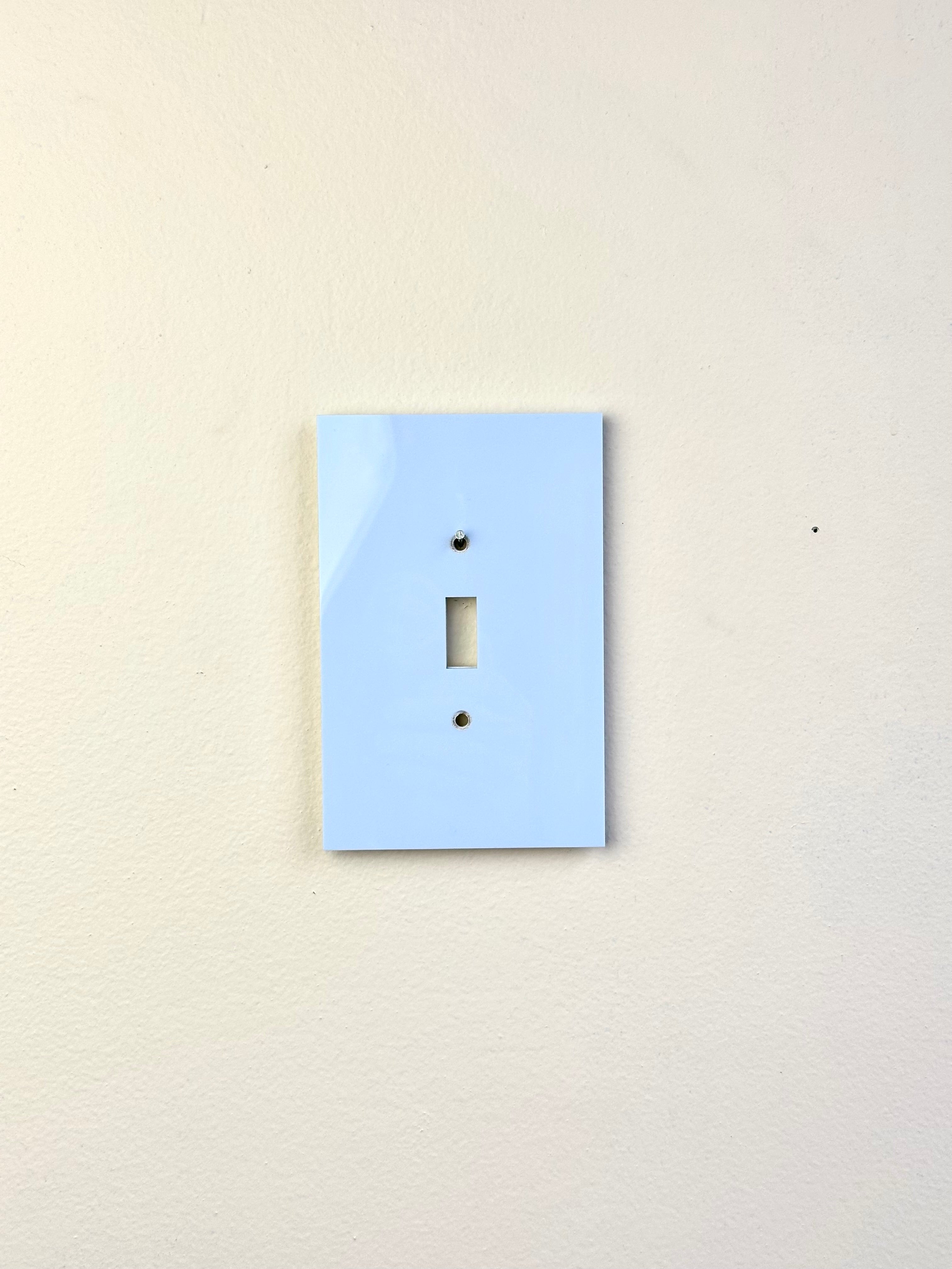 Pastel Blue Standard Light Switch Cover Sample
