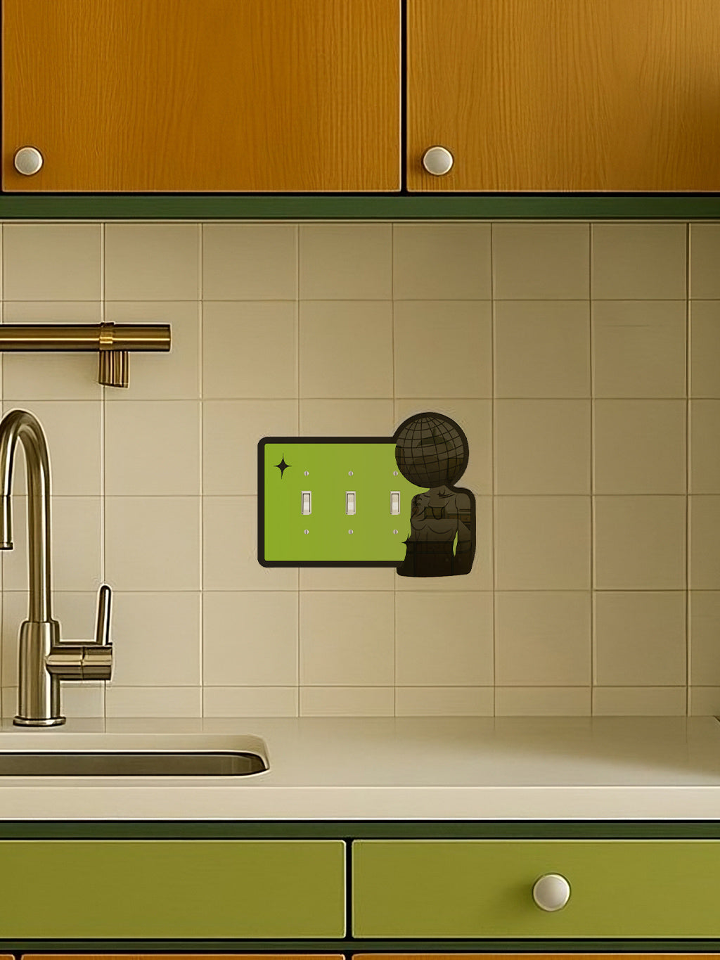 Intergalactic Babe Light Switch Cover
