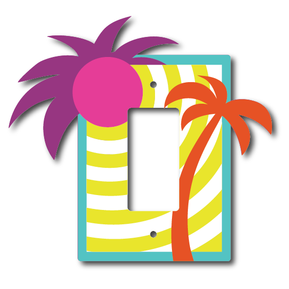 Island Sun Light Switch Cover