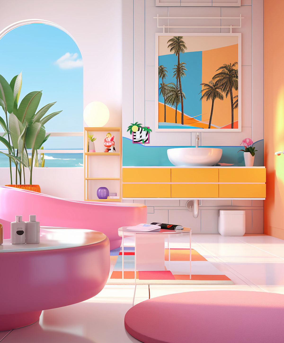 Island Sun Light Switch Cover