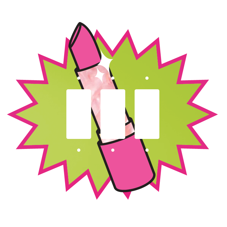 Glam Lipstick Light Switch Cover