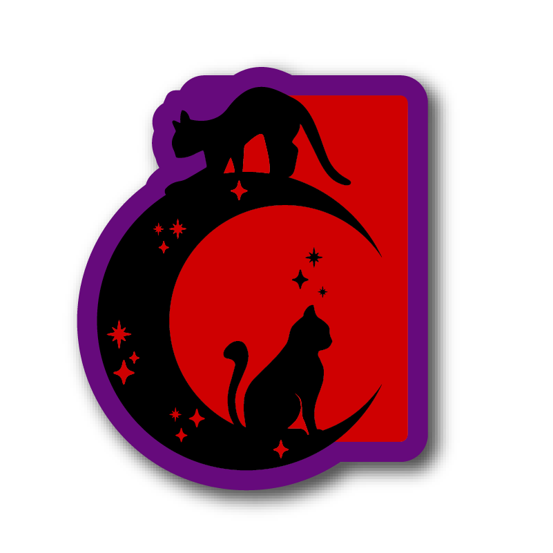 Meow at the Moon Medium Wall Art & Mirror Gift