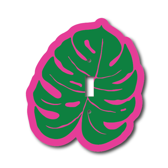 Monstera Leaf Light Switch Cover