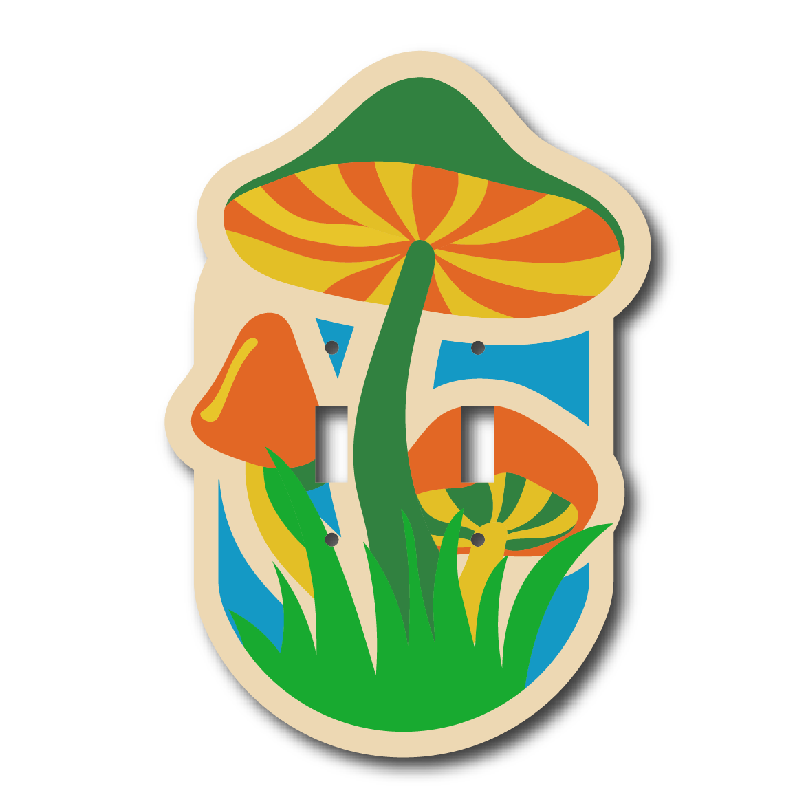 Mushroom Light Switch Cover