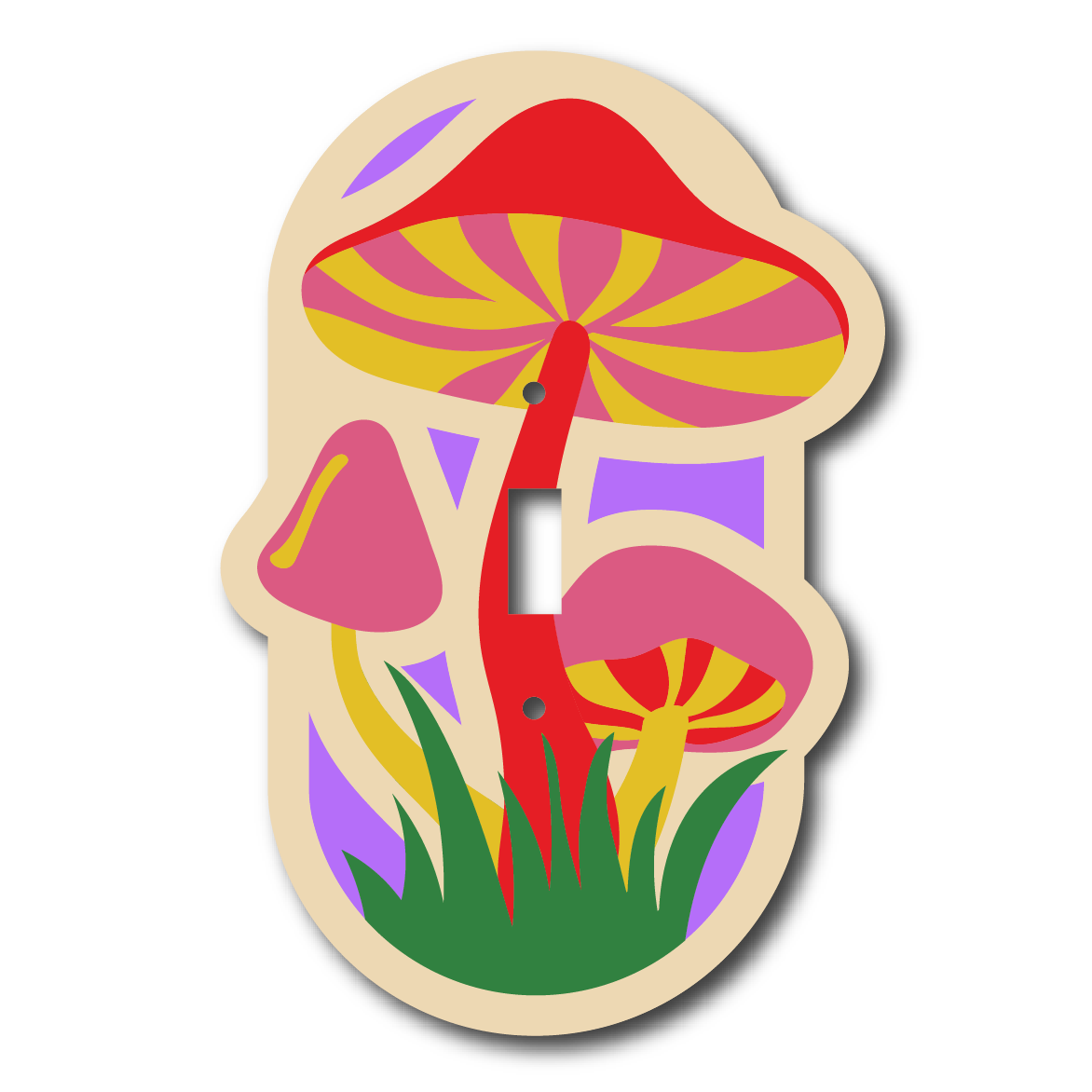 Mushroom Light Switch Cover