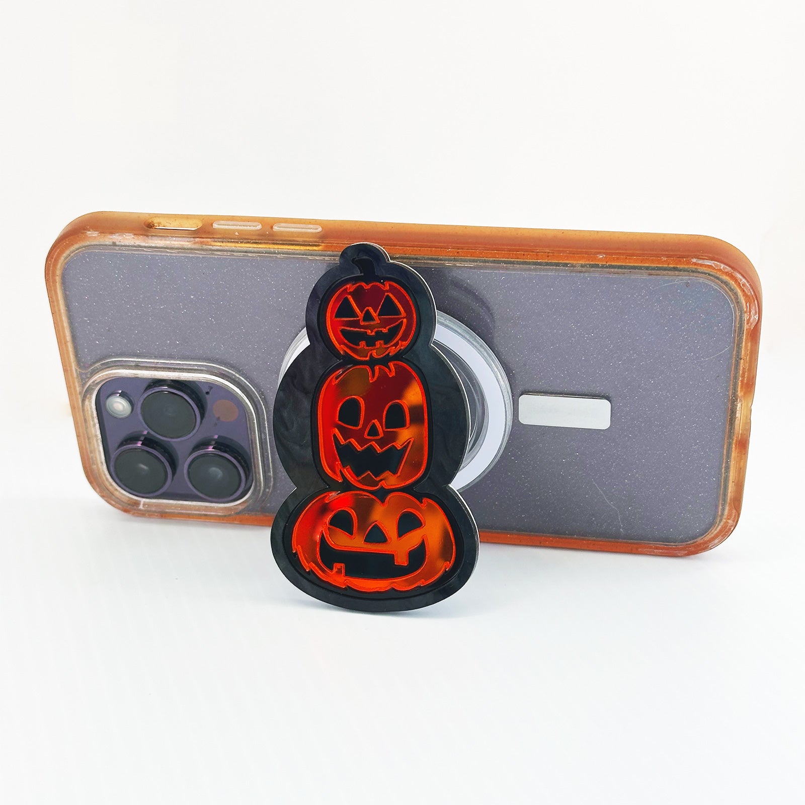 Pumpkin Stack Phone Charm