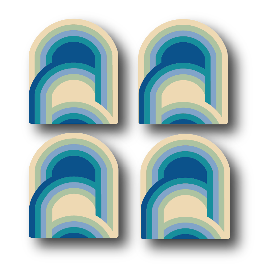 Retro Archway Coasters