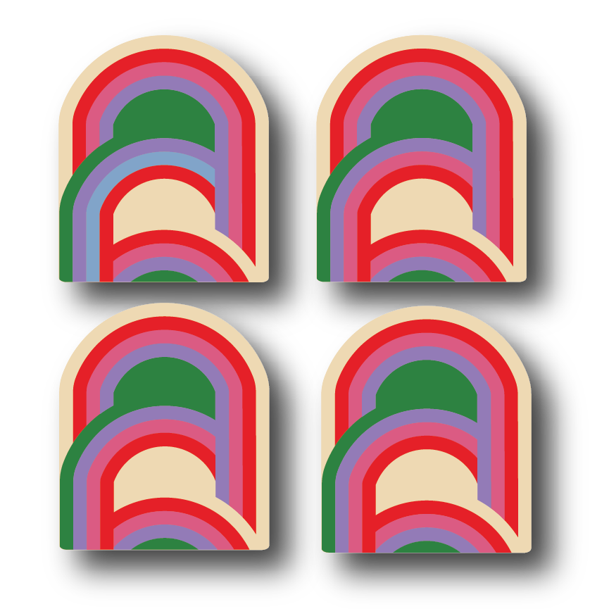 Retro Archway Coasters