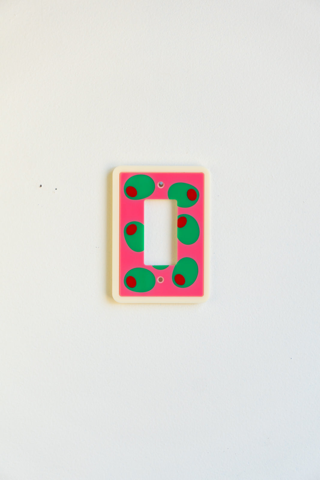 Single Rocker Olive Plate Switch Sample
