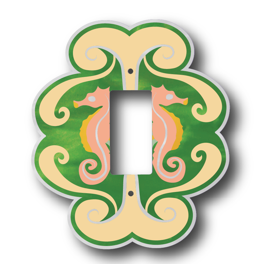 Seahorse Haven Light Switch Cover