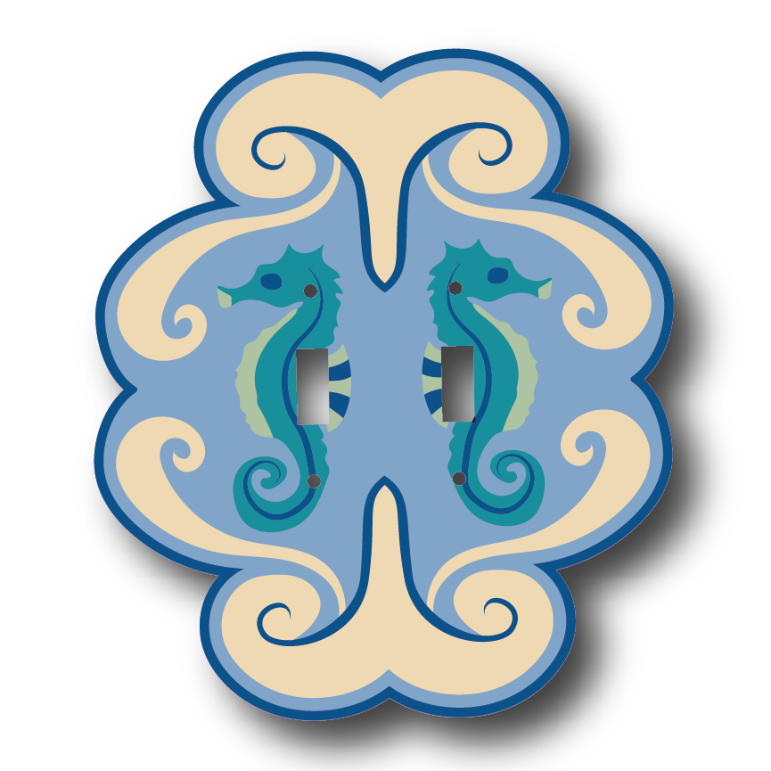 Seahorse Haven Light Switch Cover