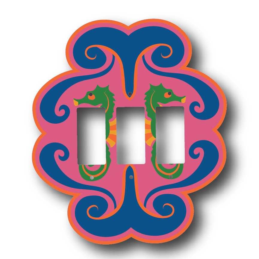 Seahorse Haven Light Switch Cover