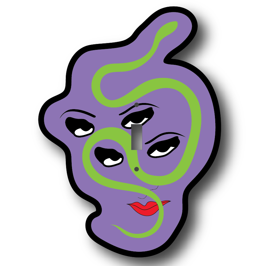 Serpent Woman Light Switch Cover