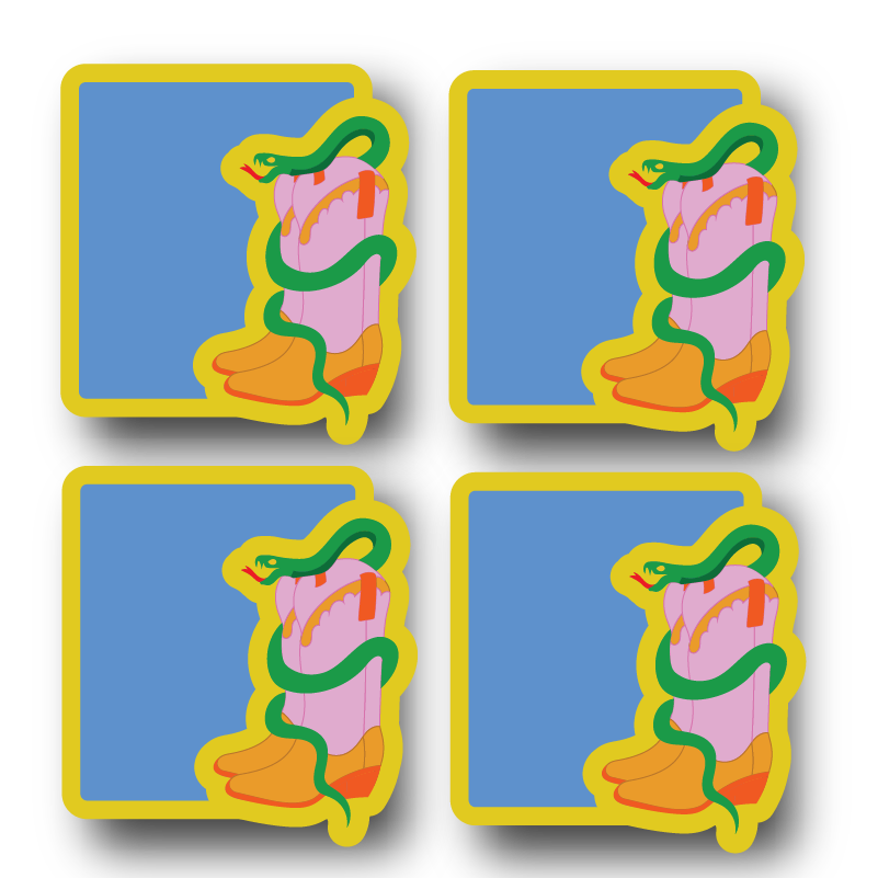 Snake In My Boot Coasters
