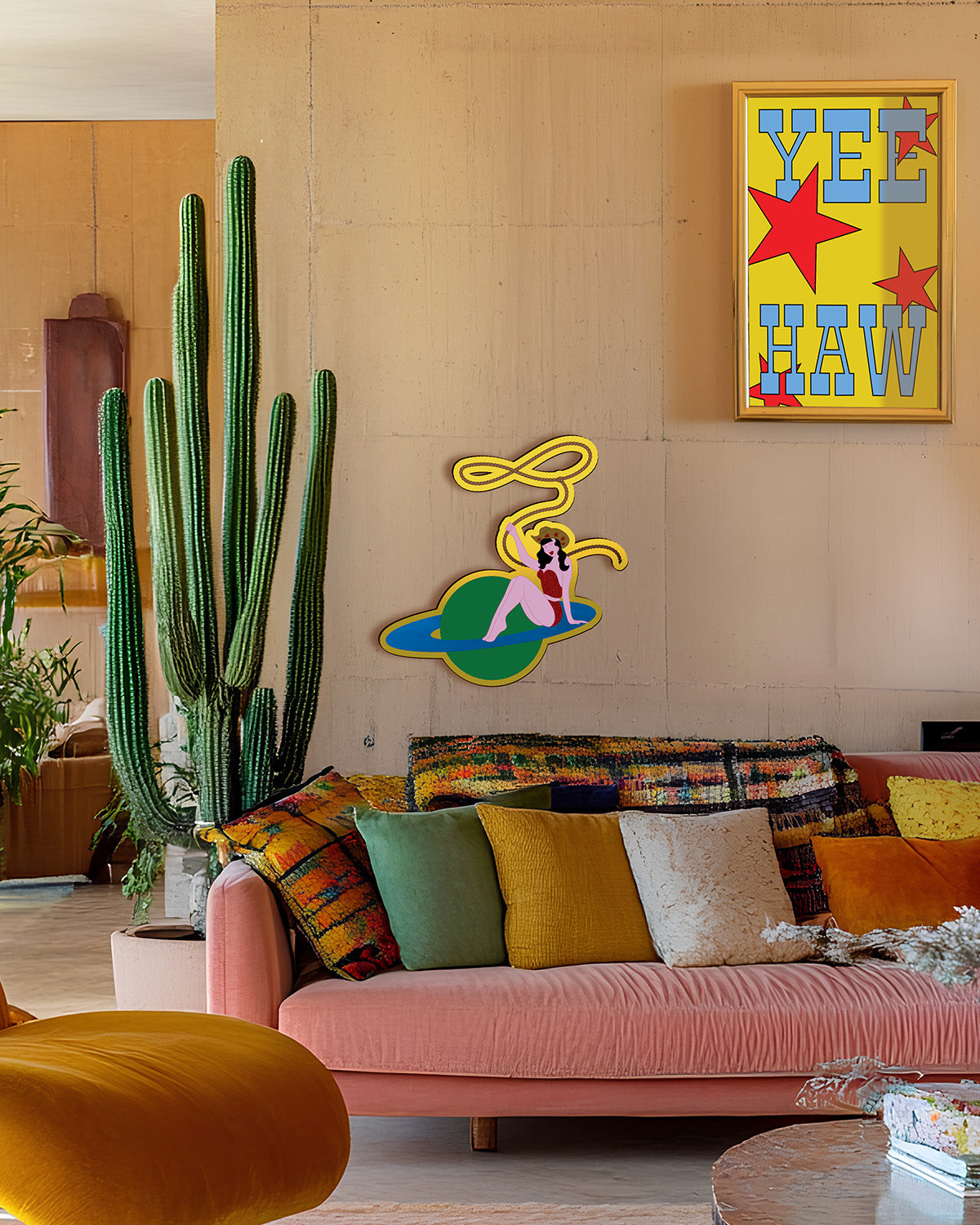 Space Cowgirl Mega Wall Art Gift