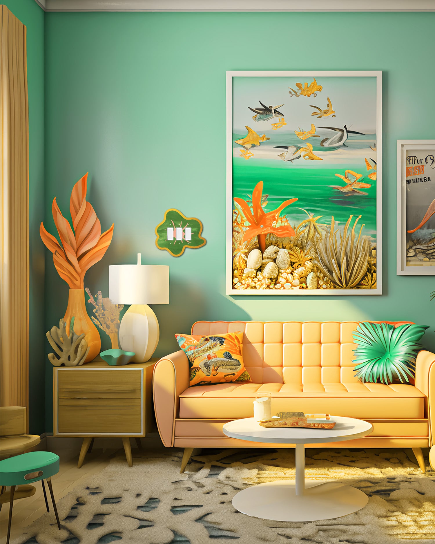 Spiky Seashell Wall Art