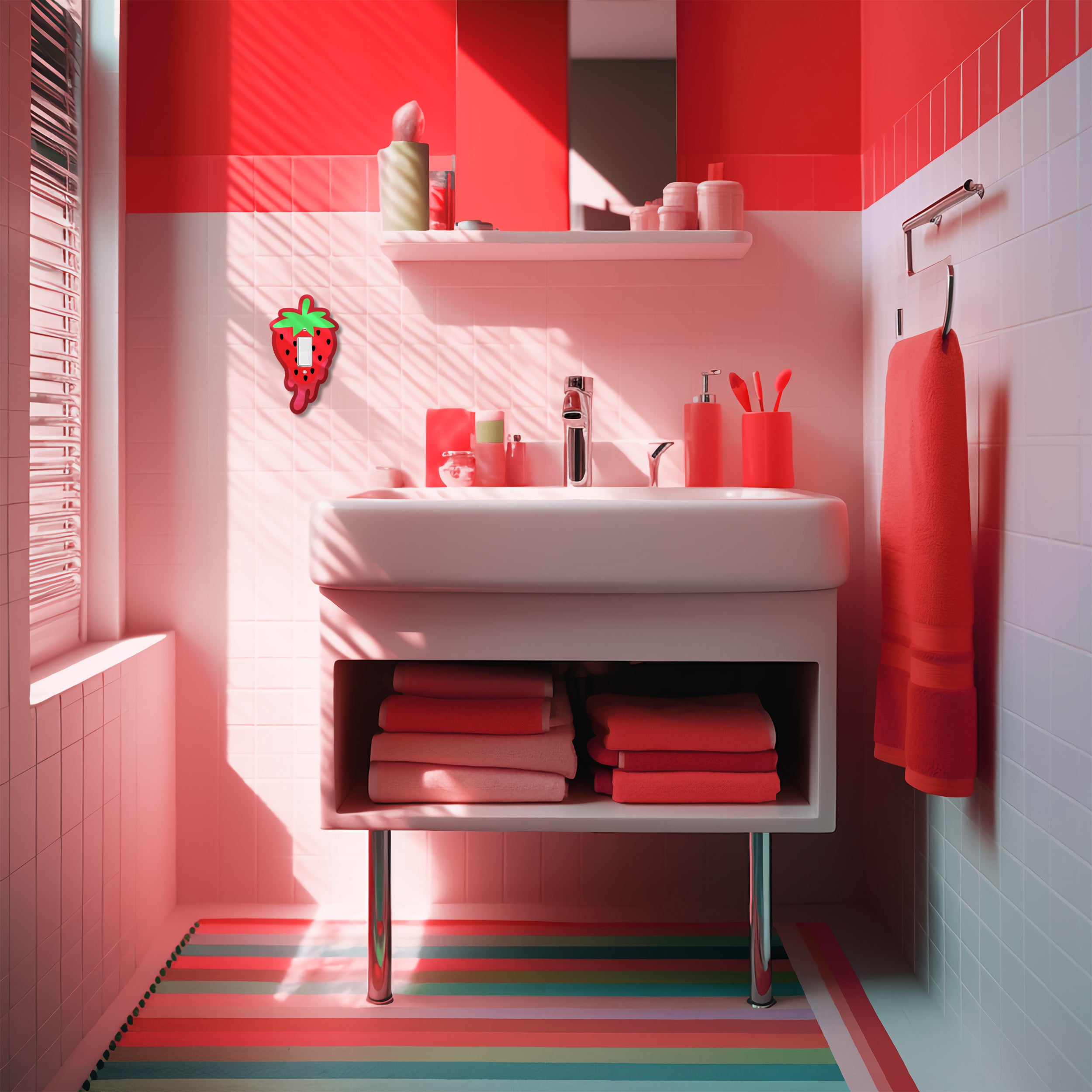 The Strawberry Light Switch Cover