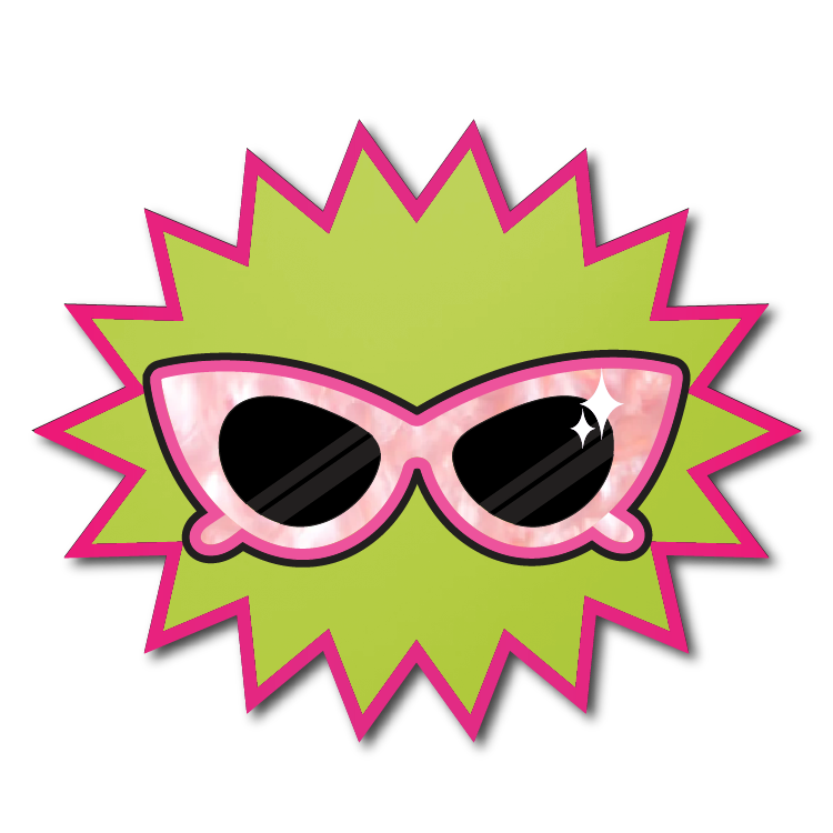 Glam Sunglasses Wall Art