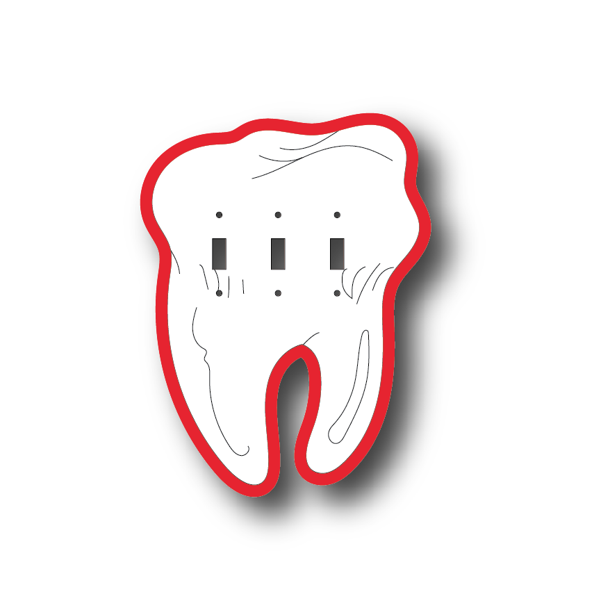 Tooth Magic Light Switch Cover