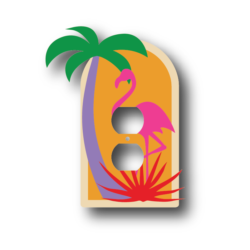 Tropical Paradise Outlet Cover