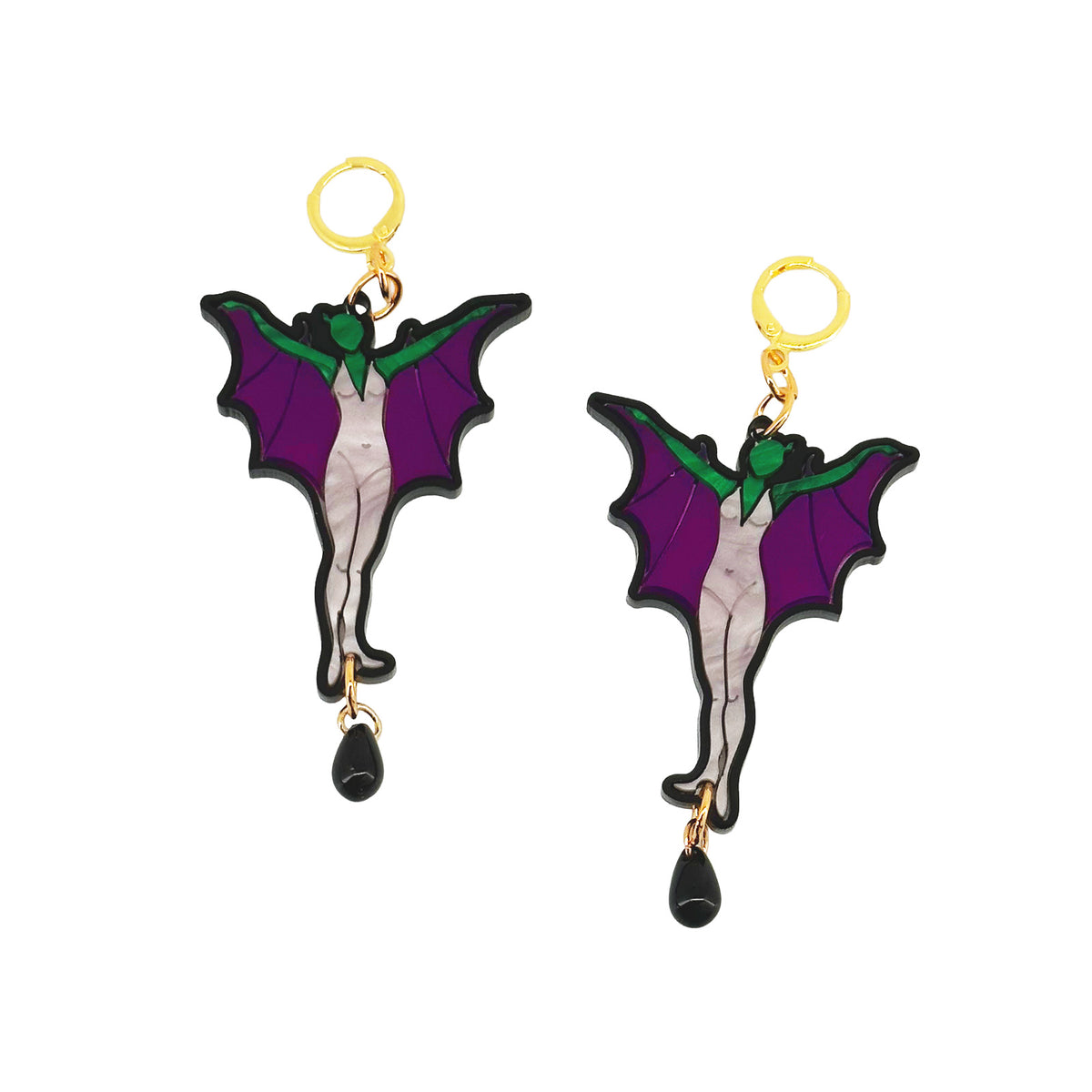 Winged Woman Earrings