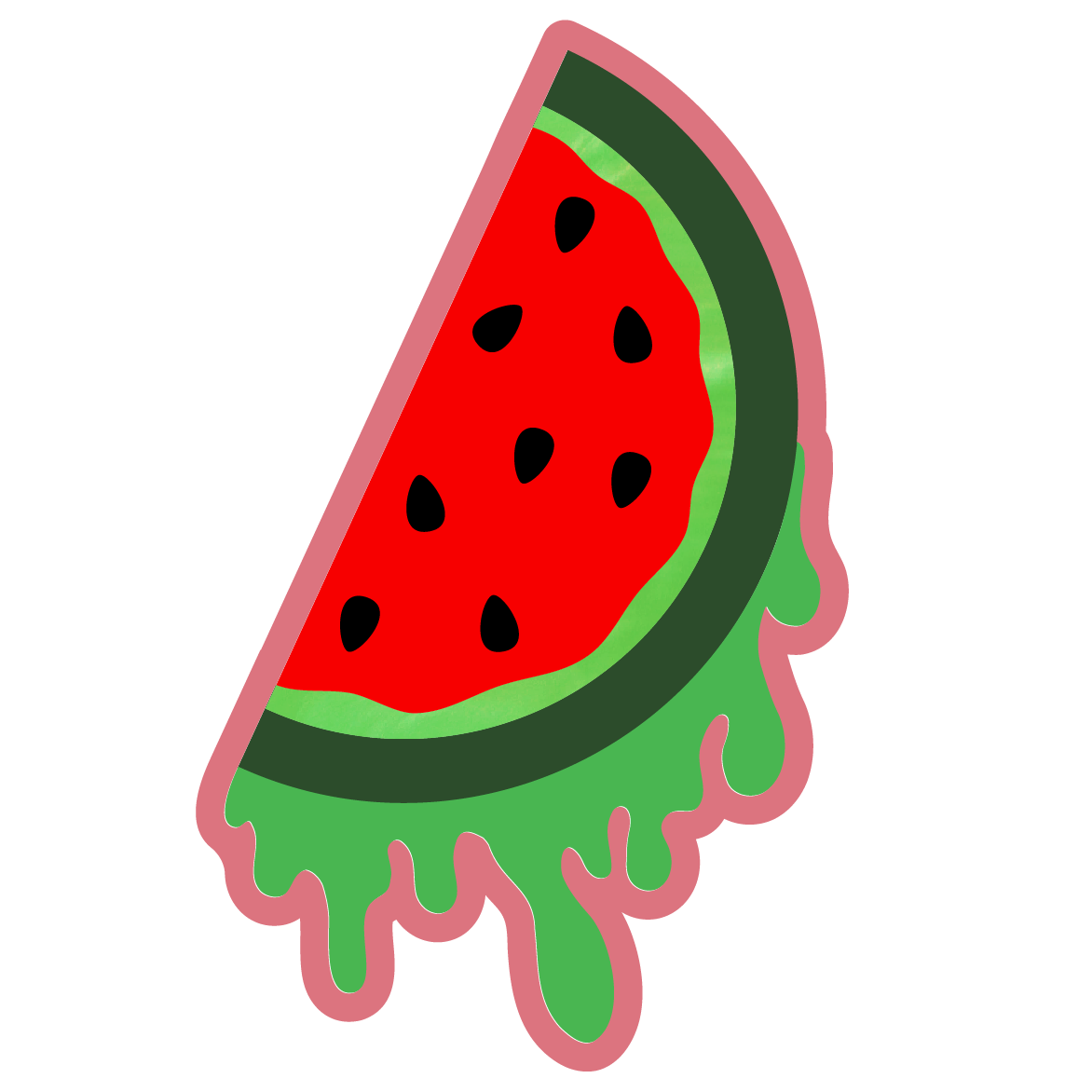 The watermelon Slice Wall Art