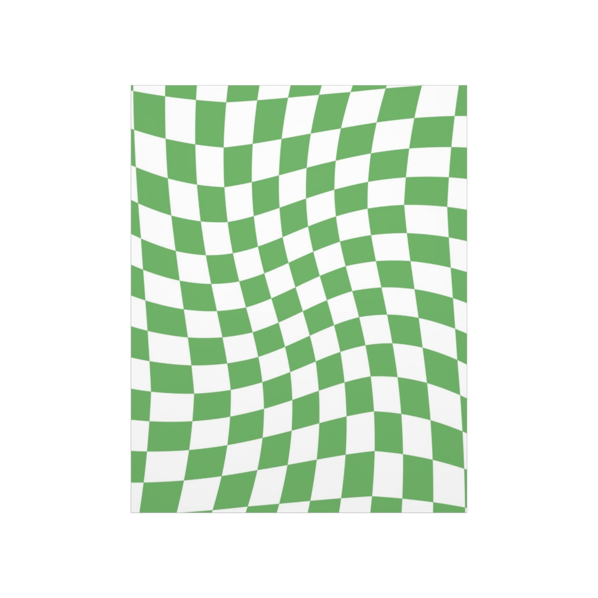 Wavy Checker Wallpaper Wall Art Print