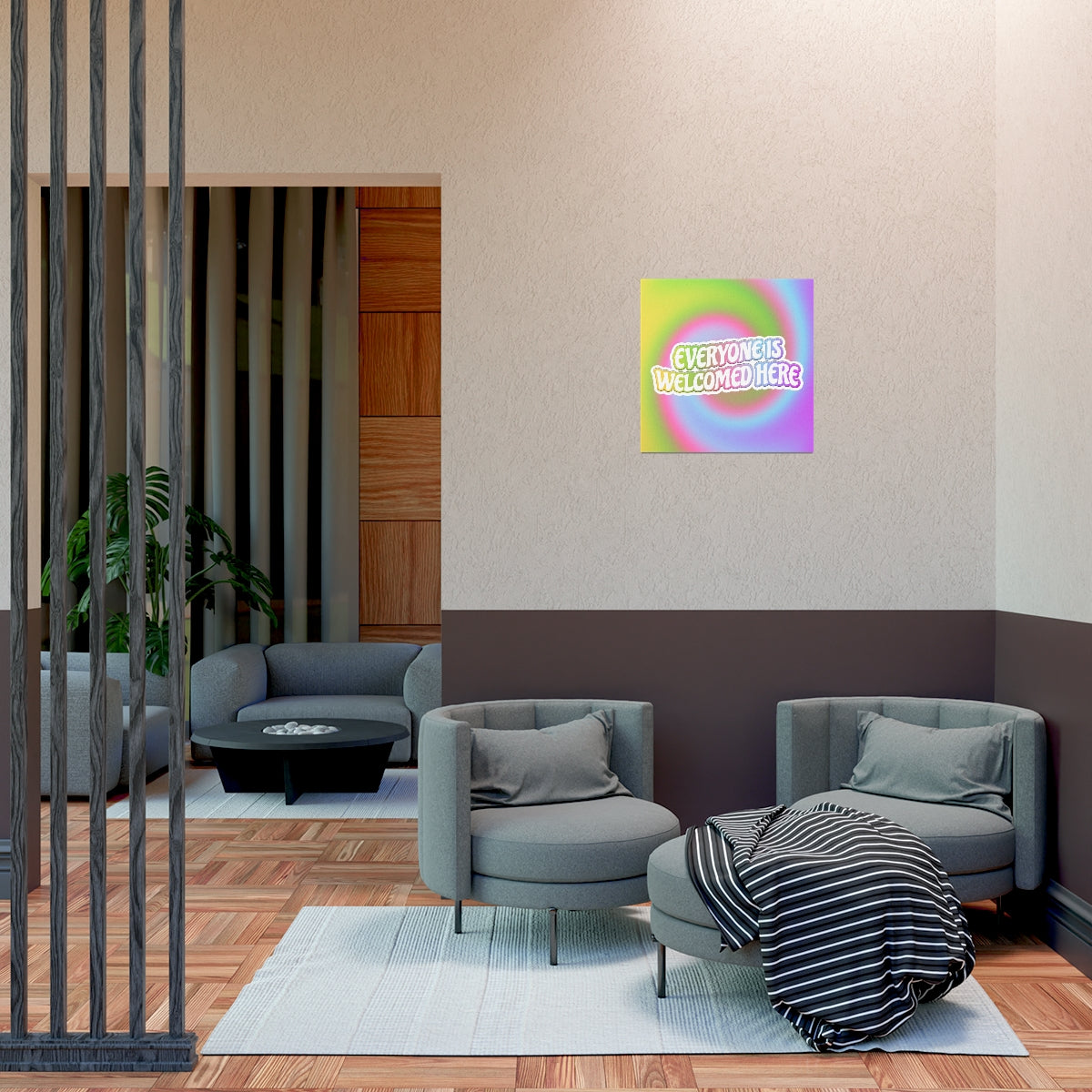 Everyone Is Welcomed Wall Art Print (Square)