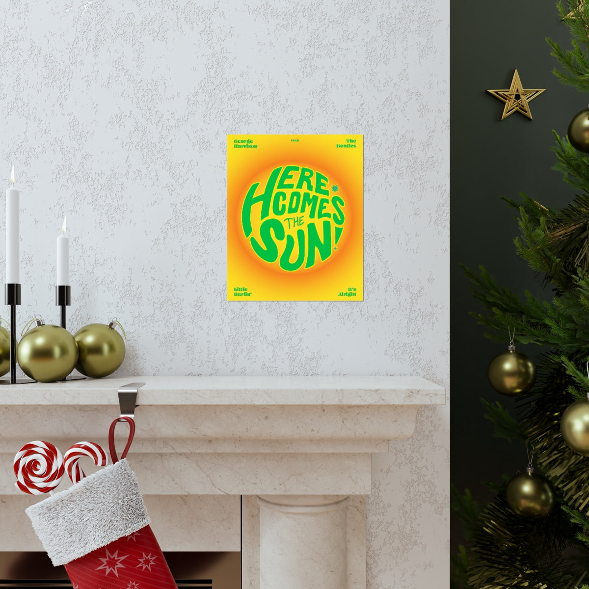 Here Comes The Sun Wall Art Print