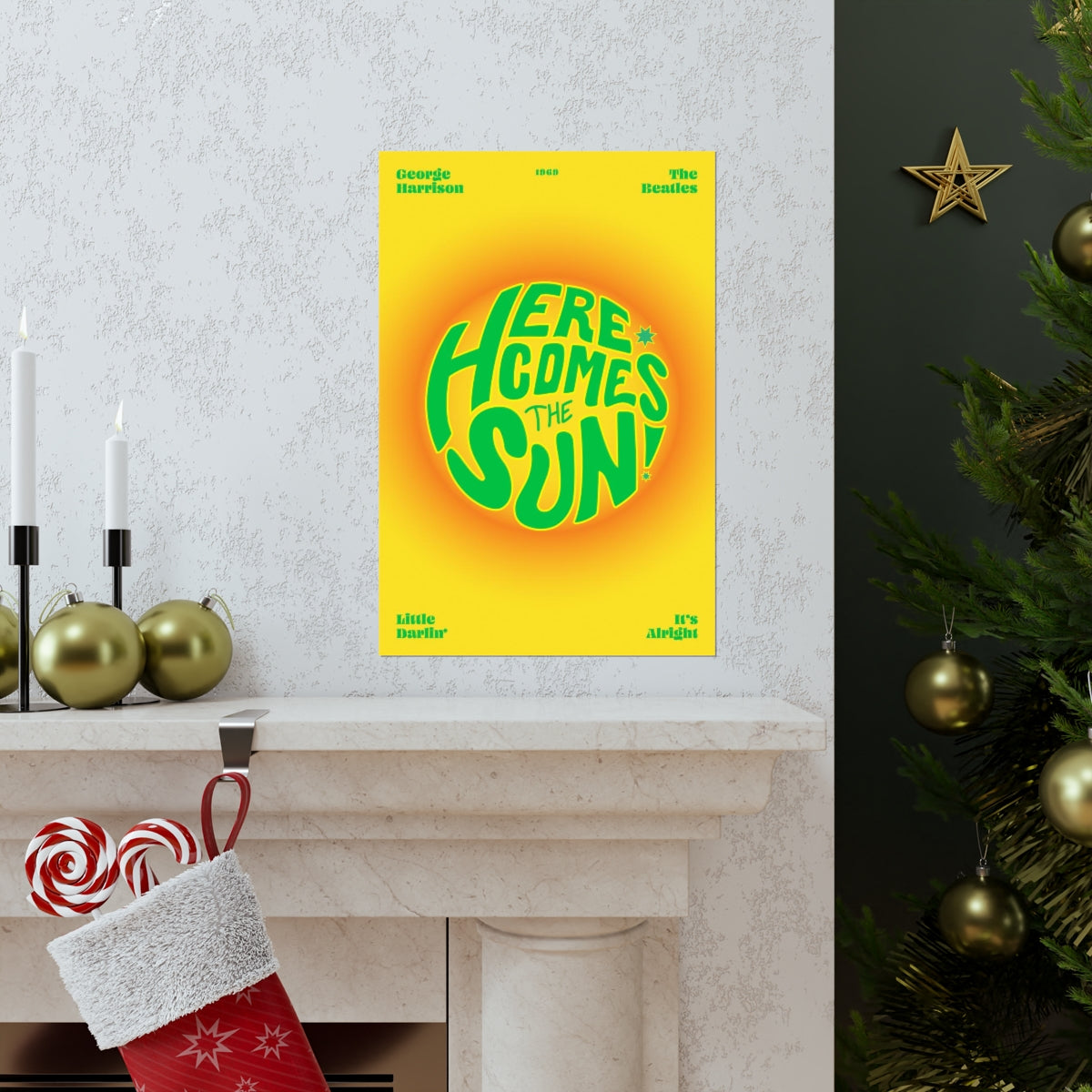 Here Comes The Sun Wall Art Print