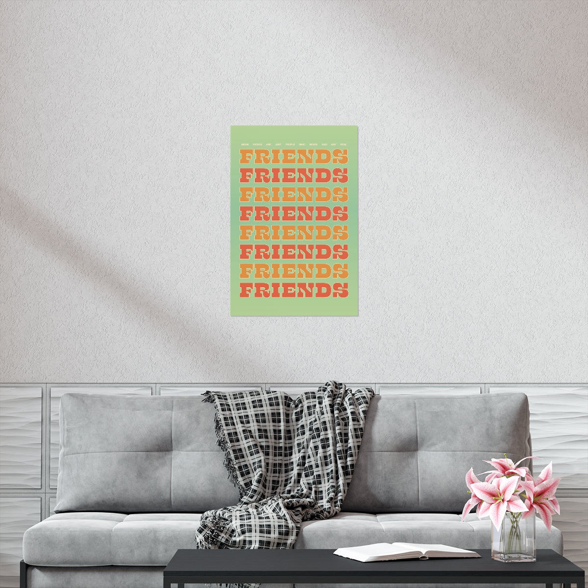 We All Just Need Friends Wall Art Print