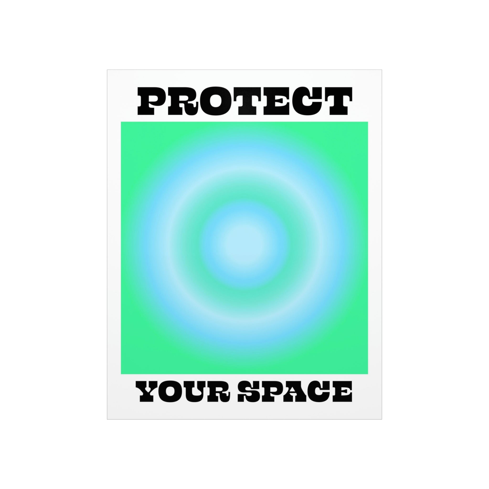 Protect Aura Green Wall Art Print