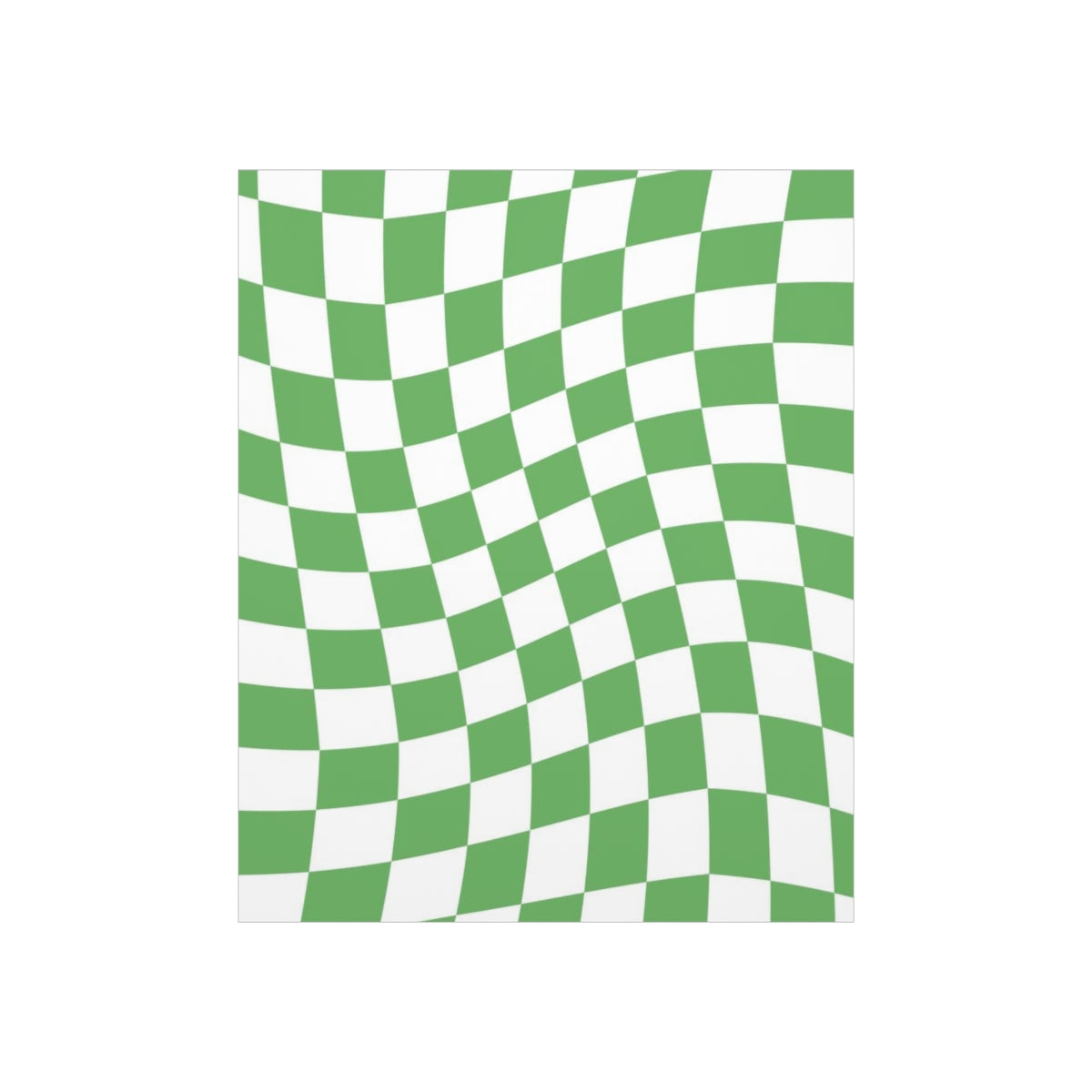 Wavy Checker Wallpaper Wall Art Print