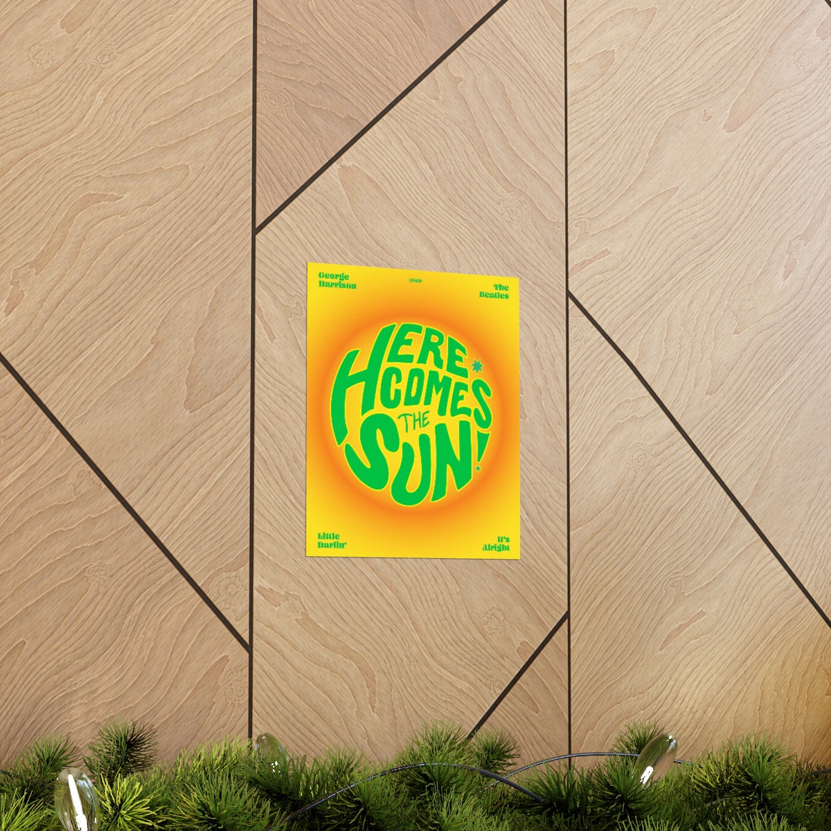 Here Comes The Sun Wall Art Print