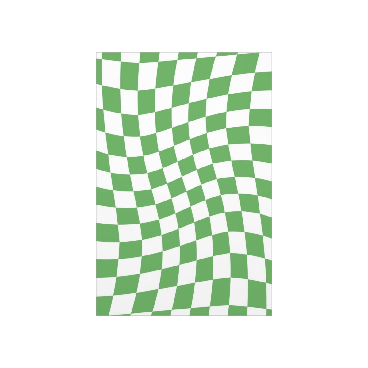 Wavy Checker Wallpaper Wall Art Print