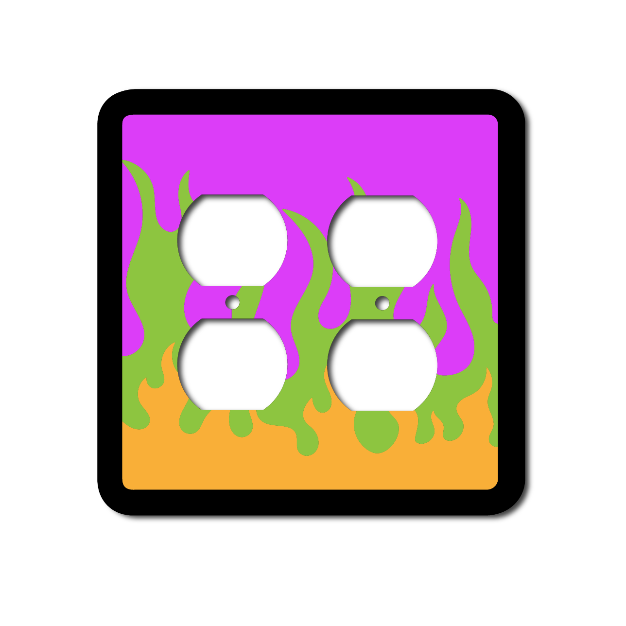 Flaming Outlet Cover