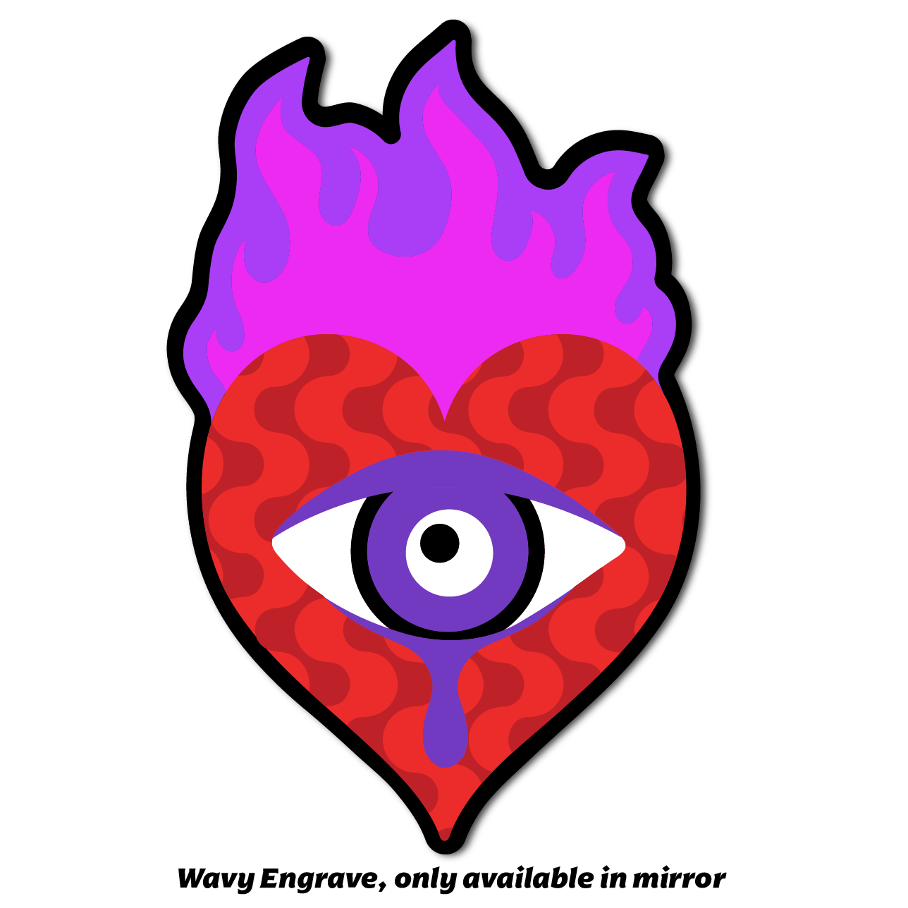 Flaming Heart Wall Art