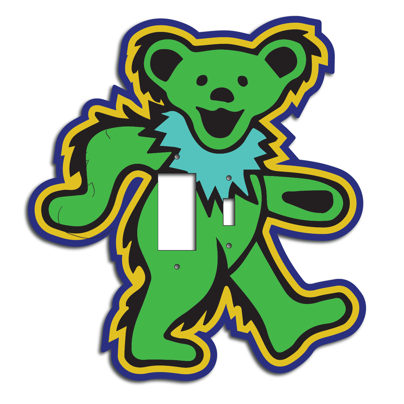 Marching Bear Light Switch Cover